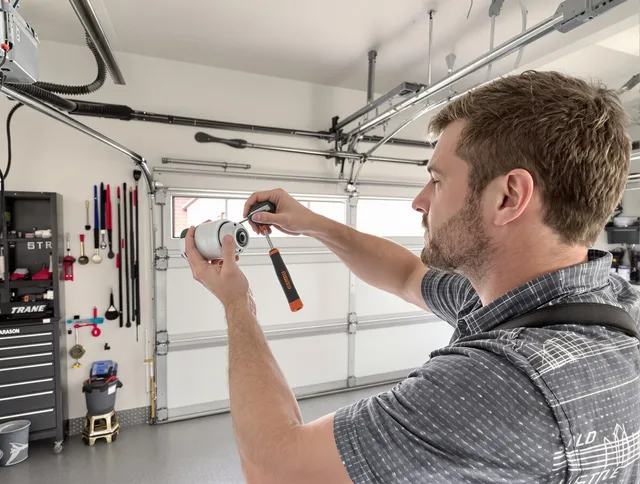 Garage door opener repair service by Stoneham Garage Door Repair in Stoneham