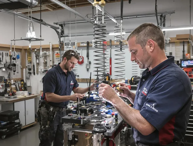 Garage door spring repair service by Stoneham Garage Door Repair in Stoneham